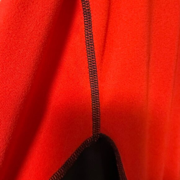 ID Ideology Colorblock Performance Shirt Size L Red Black Long Sleeve Athleisure - Picture 15 of 16